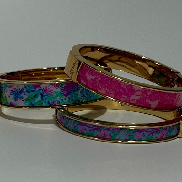 Lilly Pulitzer Jewelry - Lilly Pulitzer bangle bracelet set, get 3 for just over the price of one!